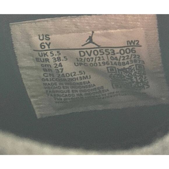 Size 6 - Nike Air Jordan 4 Retro SE GS Black Canvas Men's Shoes - Picture 7 of 11